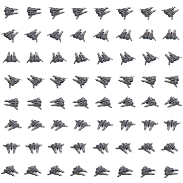 Llama with engine glows.