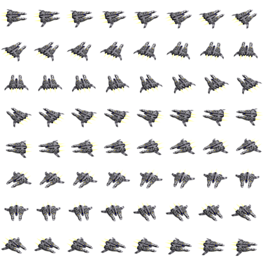 Llama with engine glows.